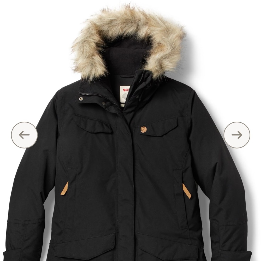 Fjallraven Nuuk Parka Womens Medium Black New without tags